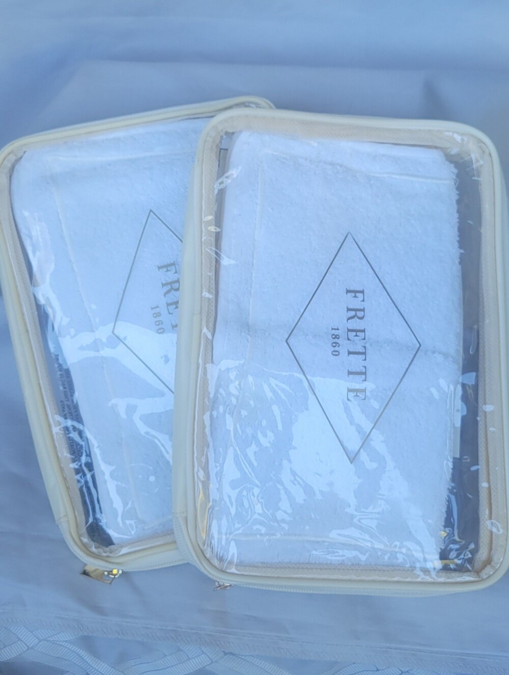 Frette White Luxury Washcloth- Packaged